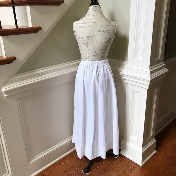 Jenni Kayne Lauren Maxi Skirt Womens XXL White Cotton Elastic High Rise Waist - Picture 12 of 13